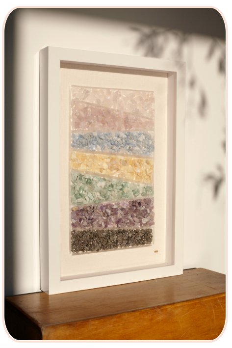 Piece De Resistance Alert - Technicolor Crystal Wall Art - Ariana Ost