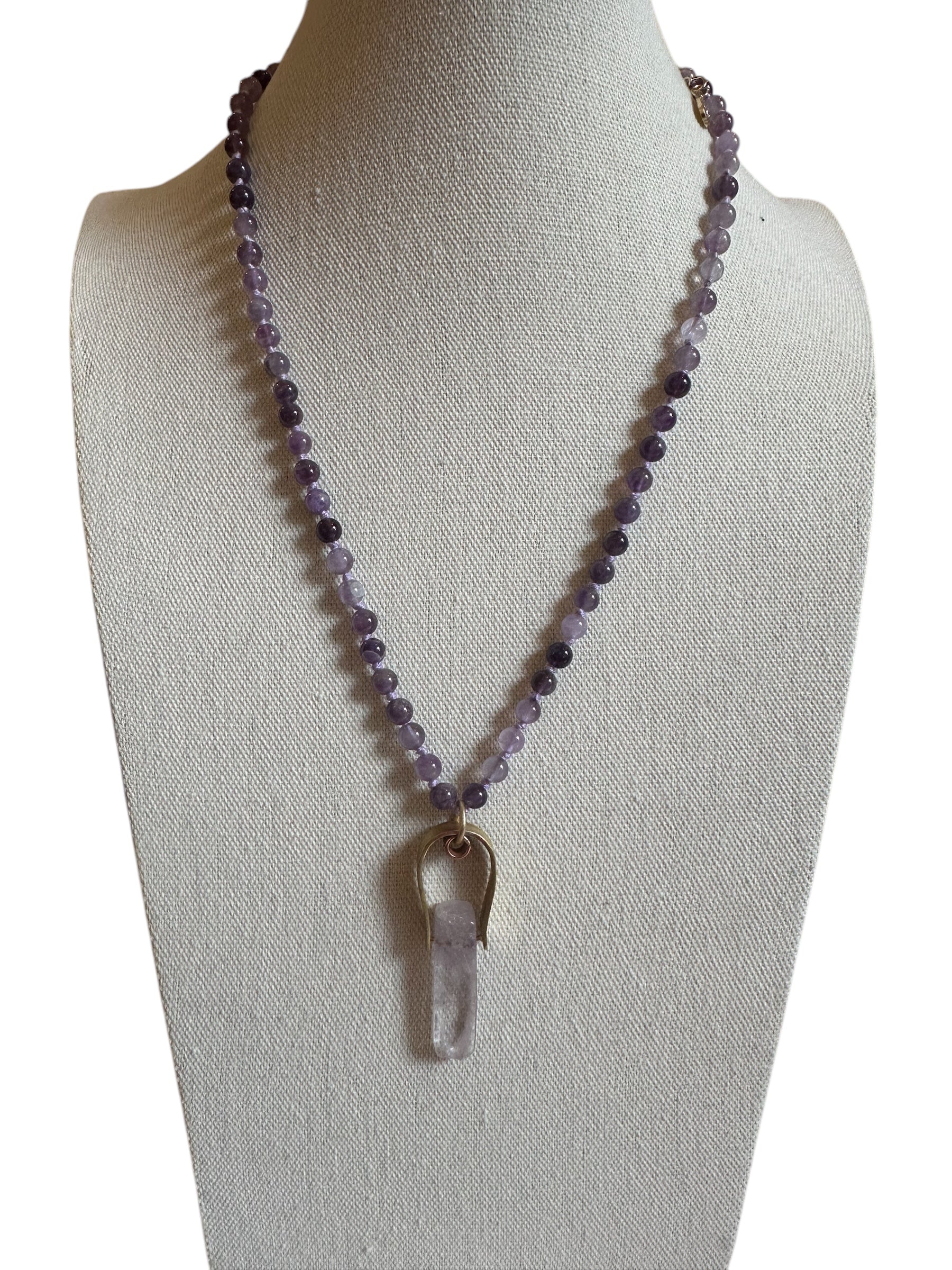 Amethyst Beaded Necklace - Ariana Ost