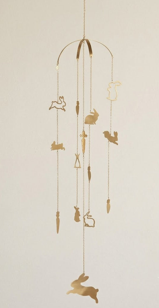 Baby Bunny And Carrot Charm Mobile - Ariana Ost