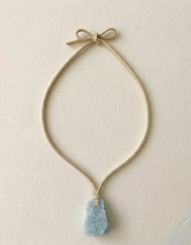 Beach Vibes Amazonite Men's Leather Necklace - Lucky Stones