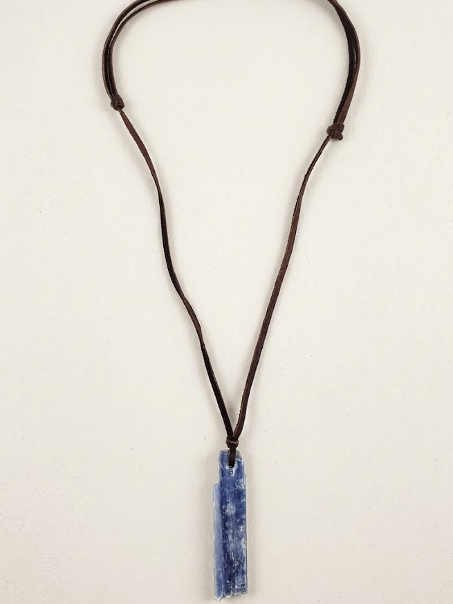 Blue Kyanite Mens Necklace - Ariana Ost