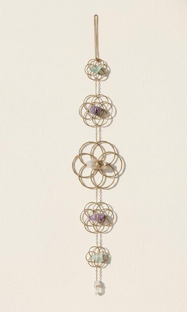 Crystal Grid Flower of Life Wall Hanging - Ariana Ost
