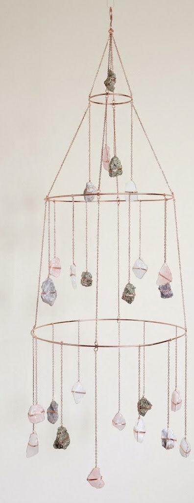 Ethereal Mixed Healing Crystal Chandelier - Ariana Ost