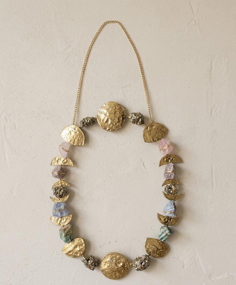 Full Moon Phase Rainbow Healing Crystal Grid - Ariana Ost