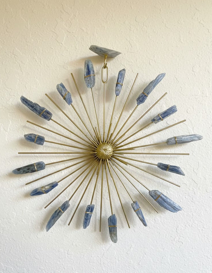 Mega Kyanite Sunburst Healing Crystal Grid - Ariana Ost