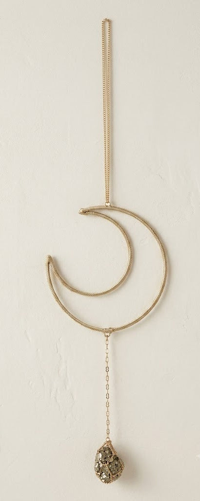 Moon Wall Hanging With Pyrite - Ariana Ost