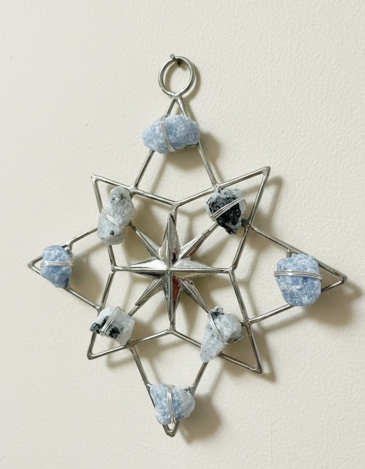 North Star Healing Crystal Grid - Moonstone, Blue Calcite - Ariana Ost