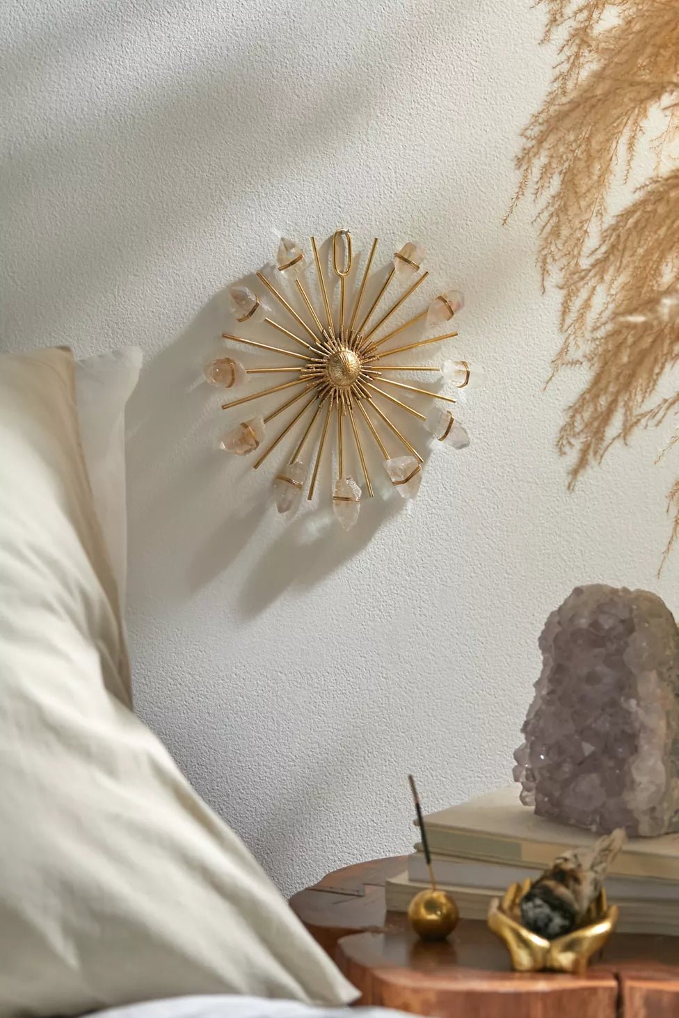 Aura Quartz Sunburst Crystal Grid - Positive Energy NYC