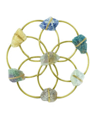 Aura Balancing Small Flower of Life Healing Crystal Grid - Ariana Ost