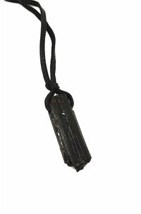 Black Tourmaline Mens Necklace - Ariana Ost