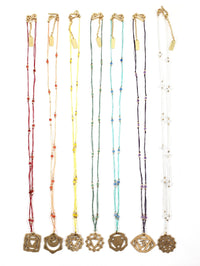 Delicate Chakra Thread Necklace - Ariana Ost