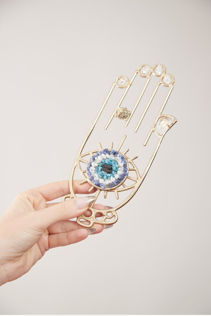 Hamsa Healing Crystal Grid - Ariana Ost