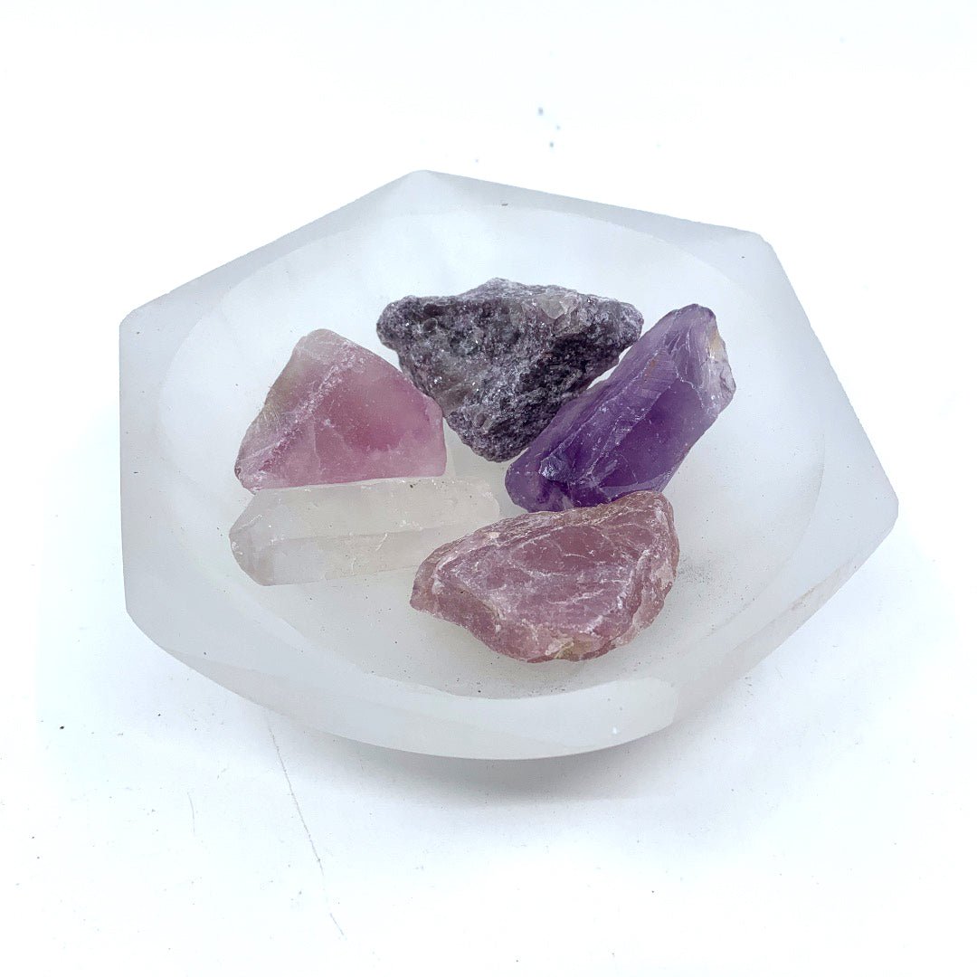 Healing Color Series Selenite Bowl - Ariana Ost