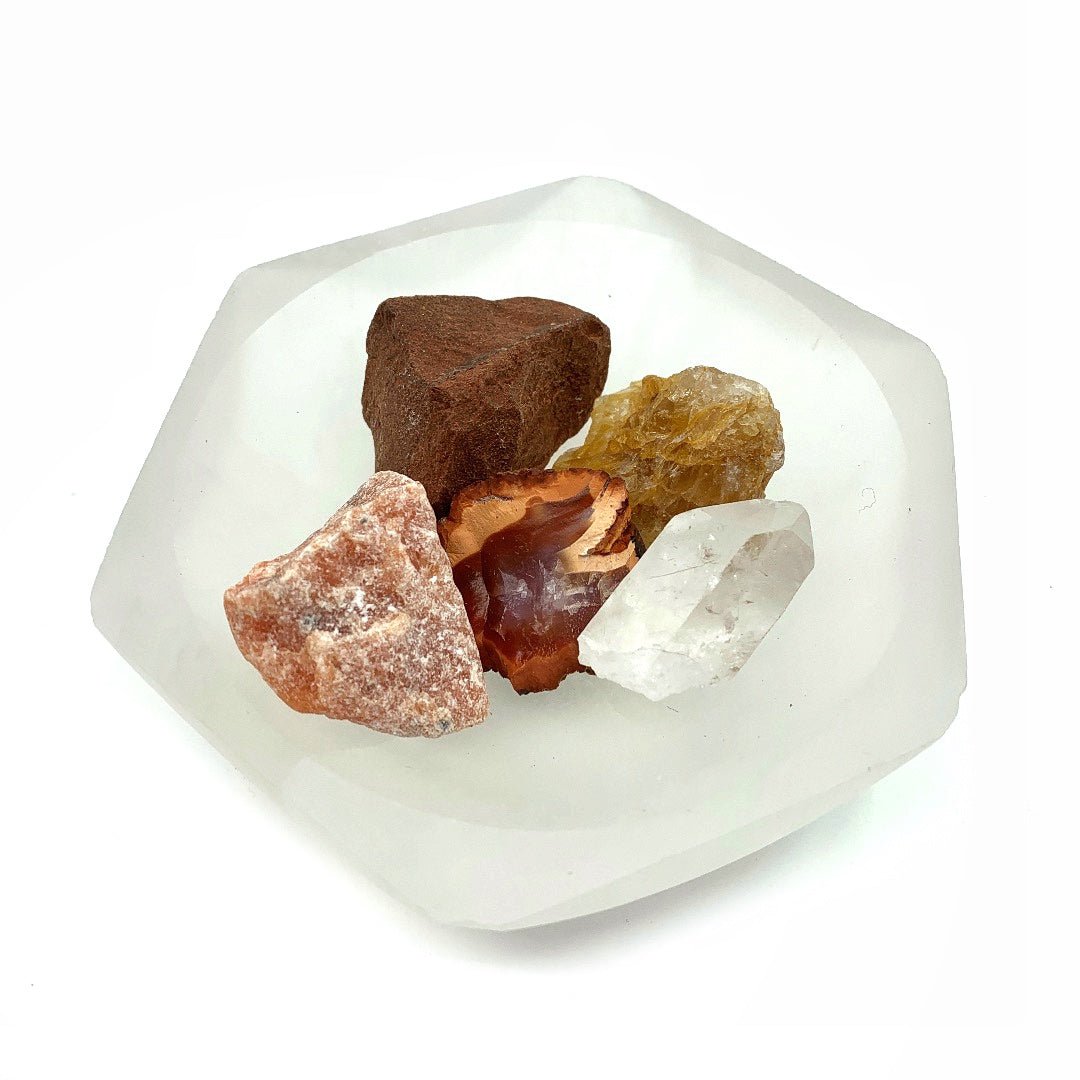 Healing Color Series Selenite Bowl - Ariana Ost