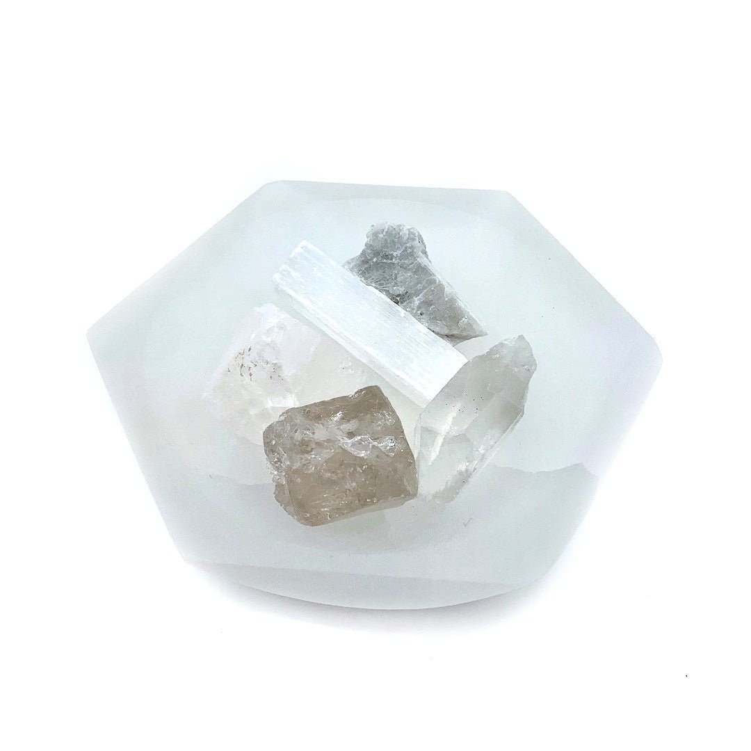 Healing Color Series Selenite Bowl - Ariana Ost