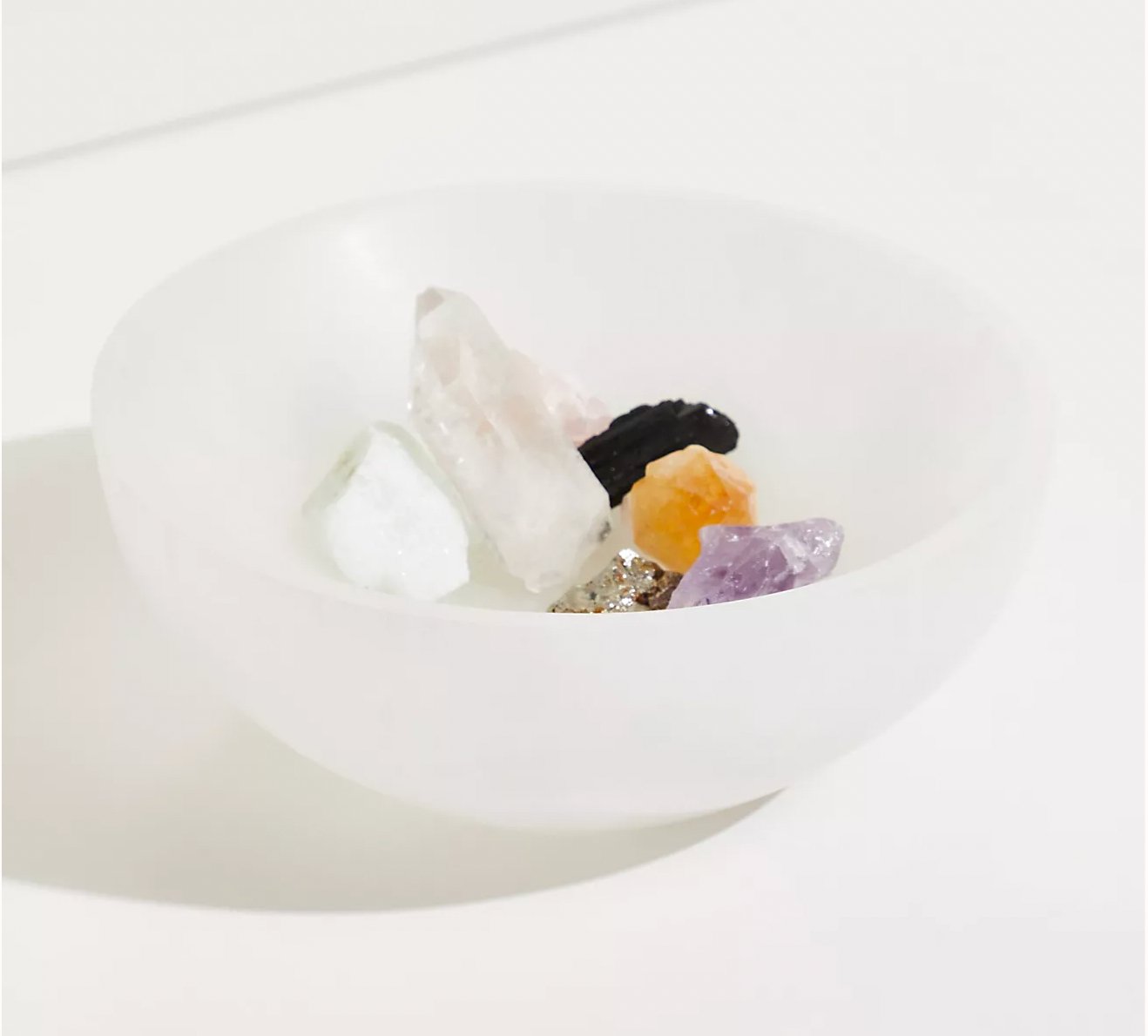 Large Polished Selenite Charging Crystal Bowl - Ariana Ost