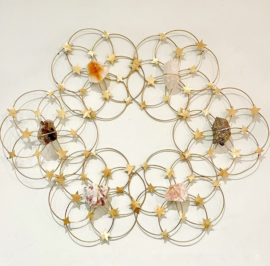 Mega Healing Crystal Grid Flower Of Life - Ariana Ost