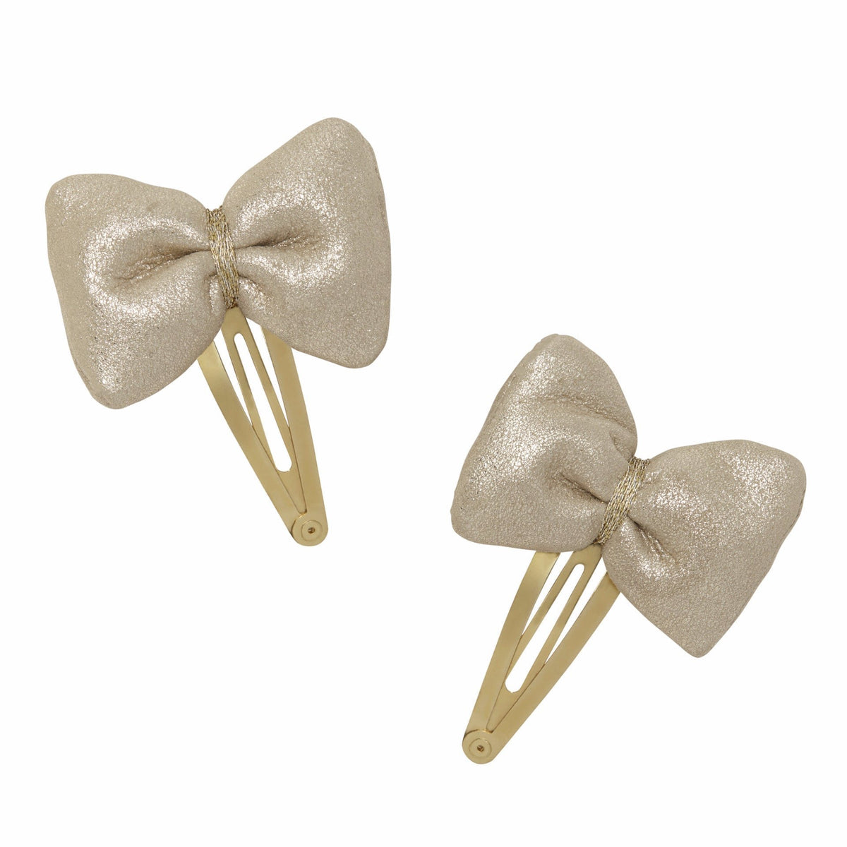 Metallic Plush Bow Hair Clip - Ariana Ost