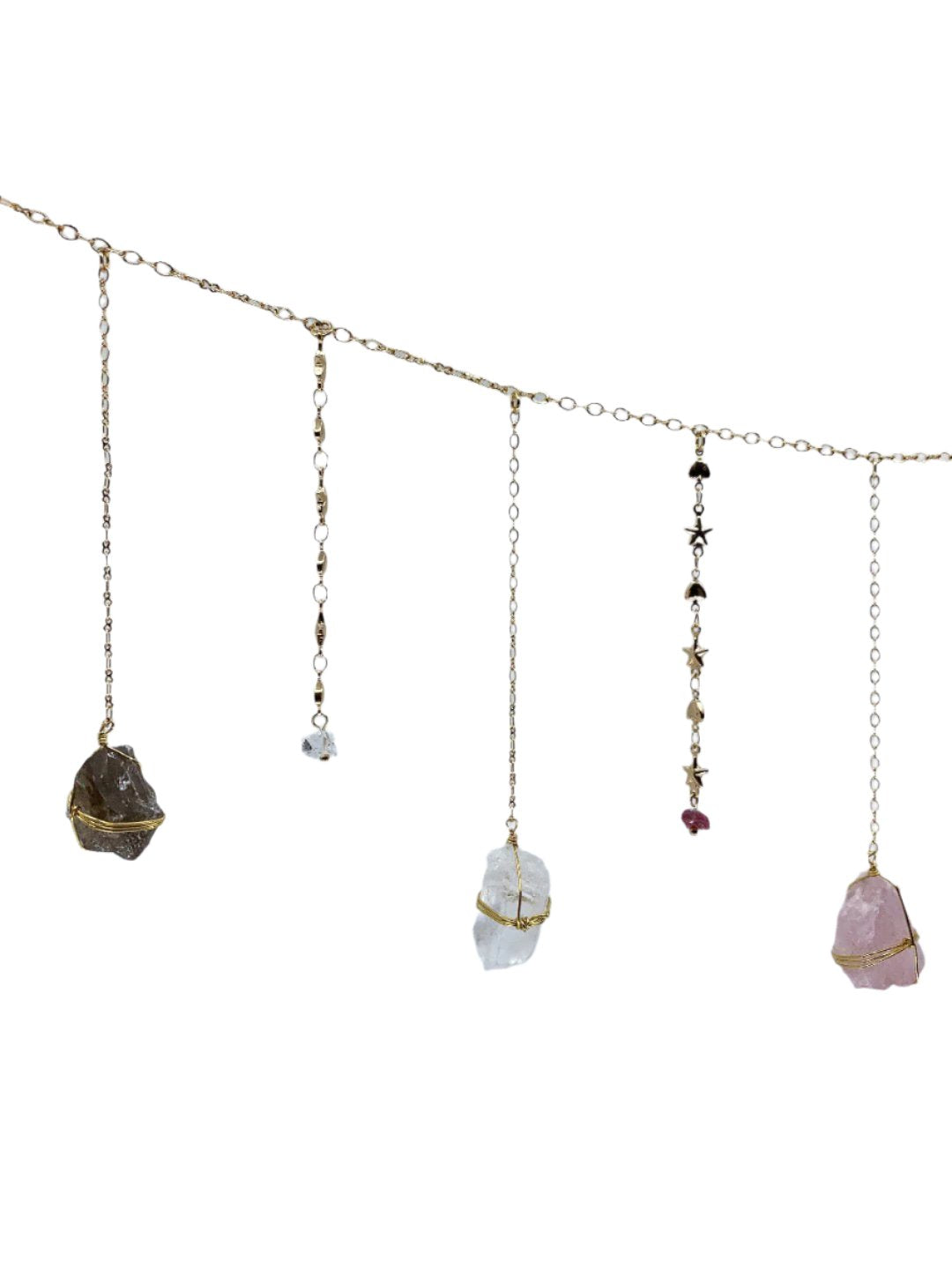 Mini Triple Quartz Healing Crystal Garland - Ariana Ost