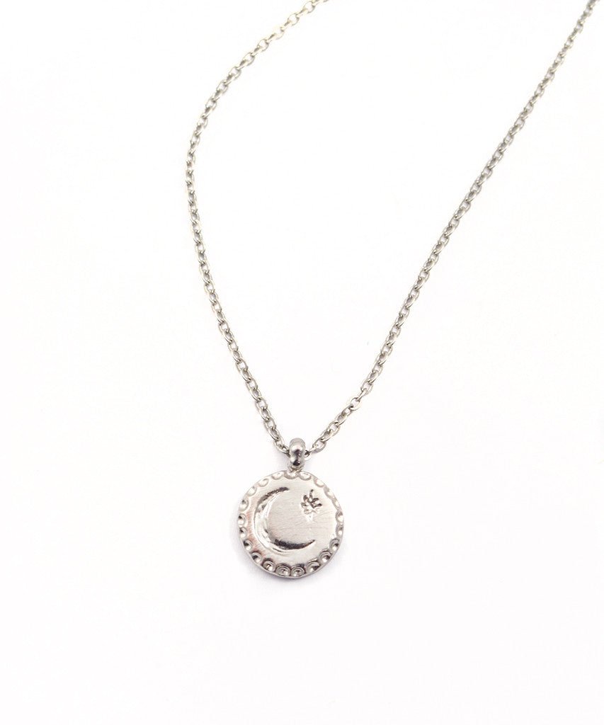 Moon North Star Pendant Necklace - Ariana Ost