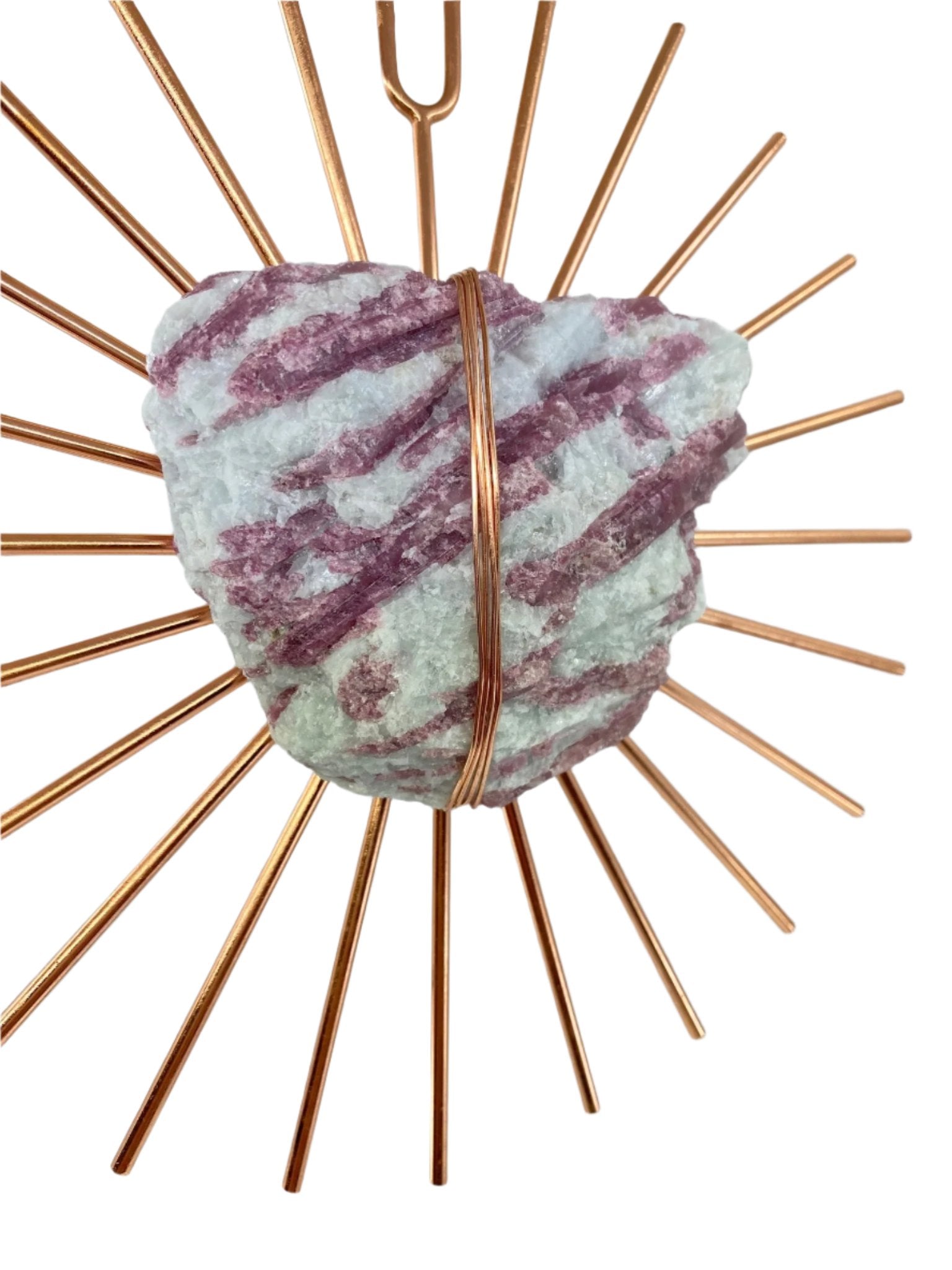 Sunburst Mega Pink Tourmaline Healing Crystal Grid - Ariana Ost