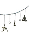 Ariana Ost Yoga Pose & Moonstone Garland – Handmade Decorative Hanging for Yoga & Meditation Spaces