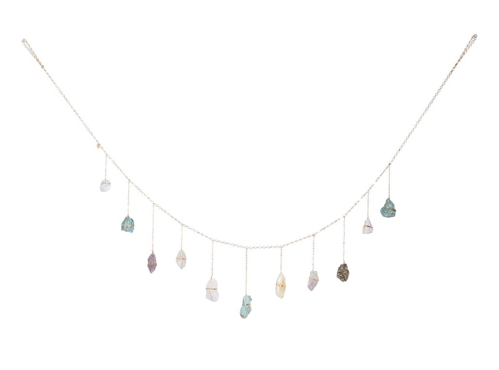 rainbow crystal garland