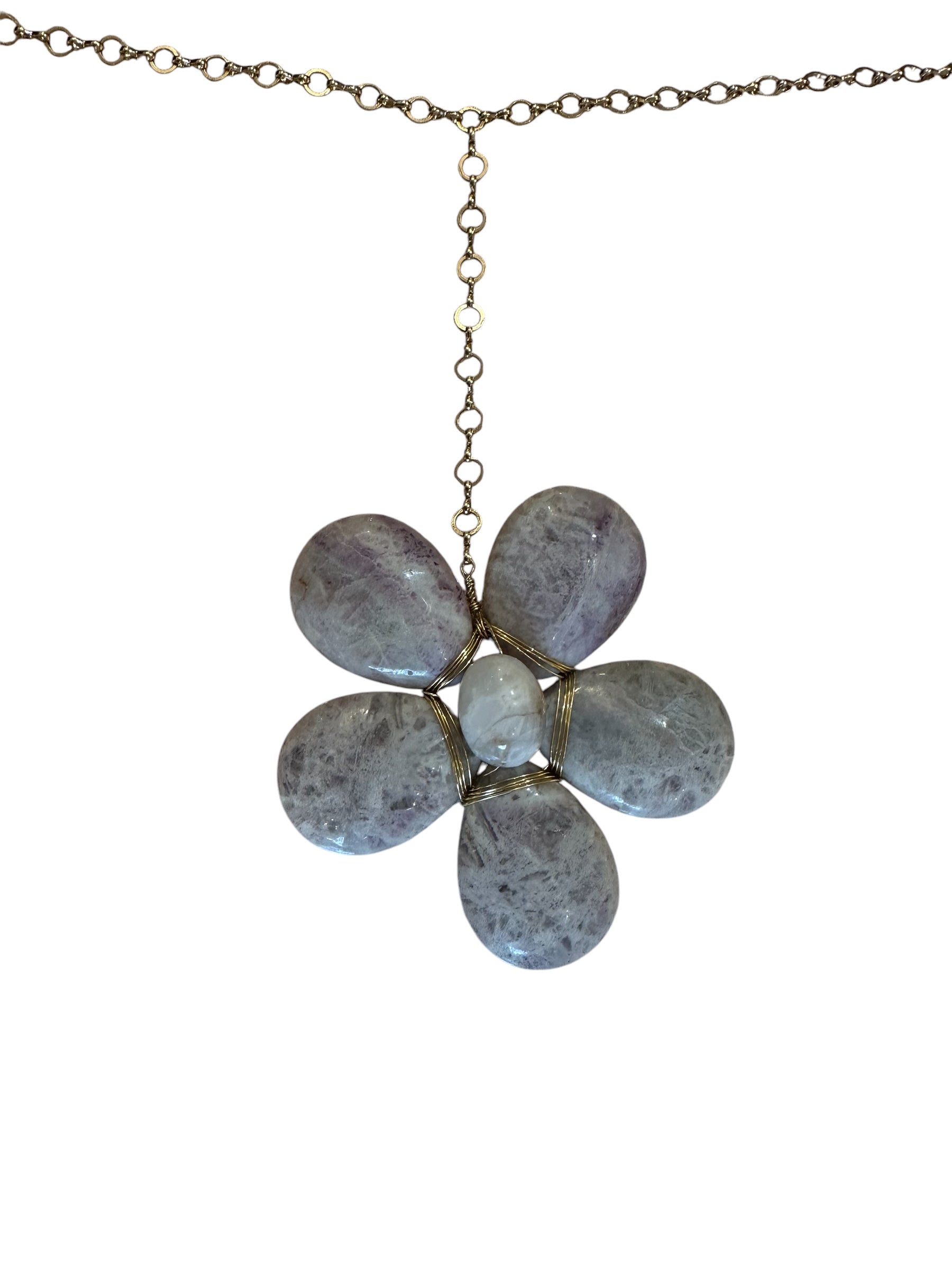 Lepidolite Floral Boho Garland - Ariana Ost 