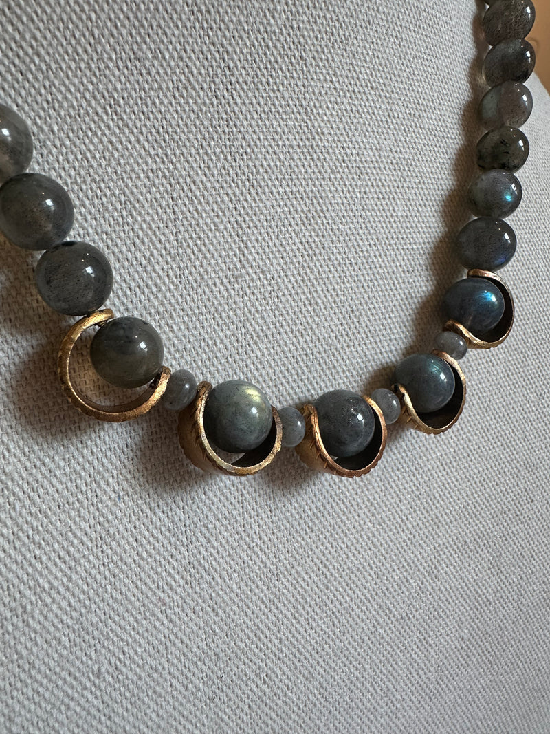 Labradorite Beaded Necklace