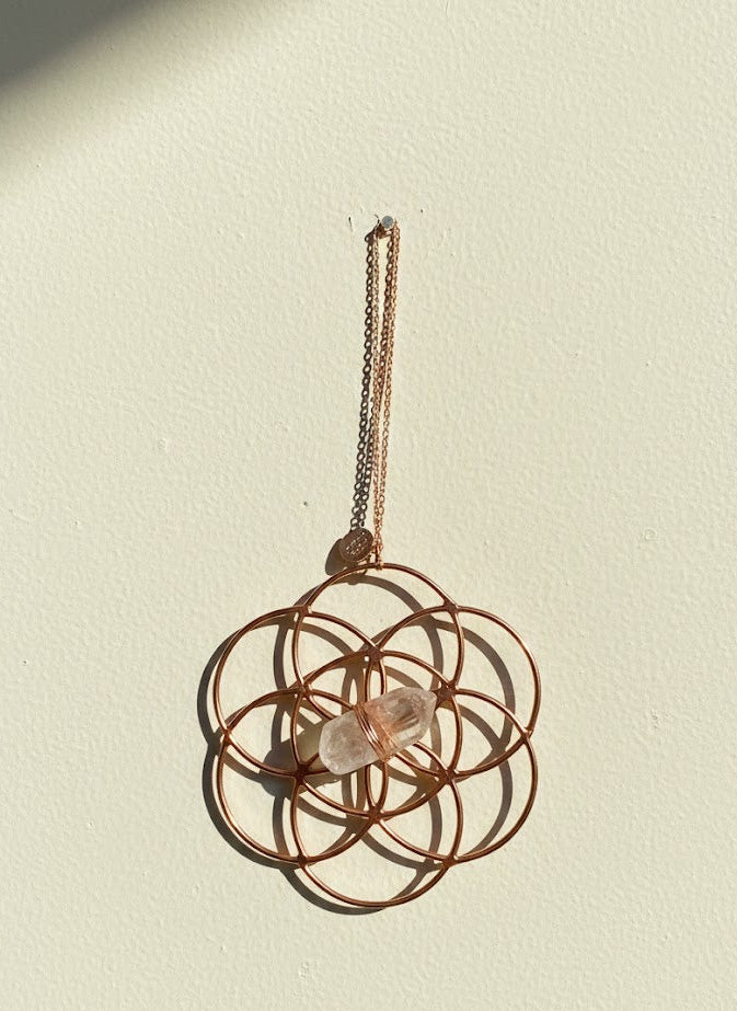 Crystal Grid Flower Of Life Ornament - Mini - Ariana Ost 