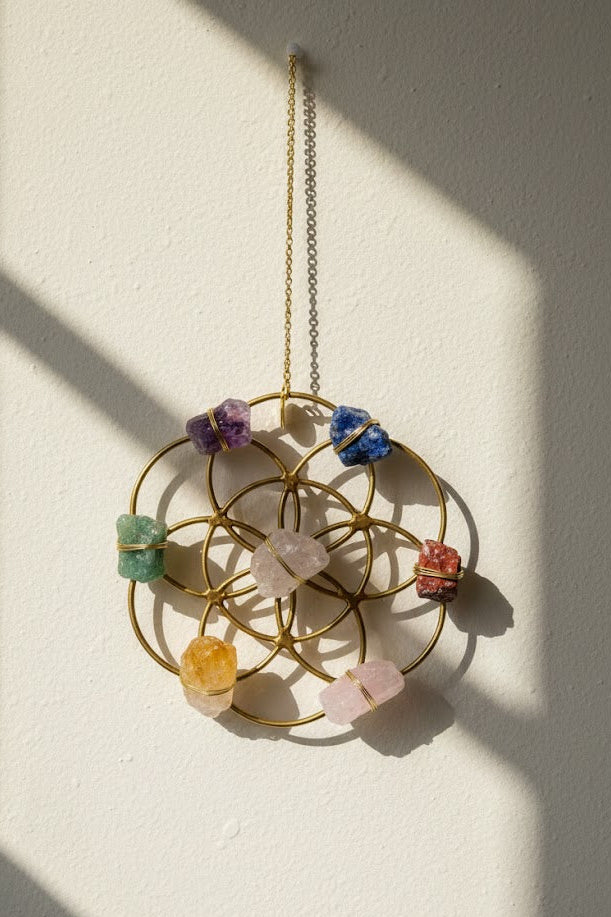 Crystal Grid Flower Of Life Ornament - Mini - Ariana Ost 