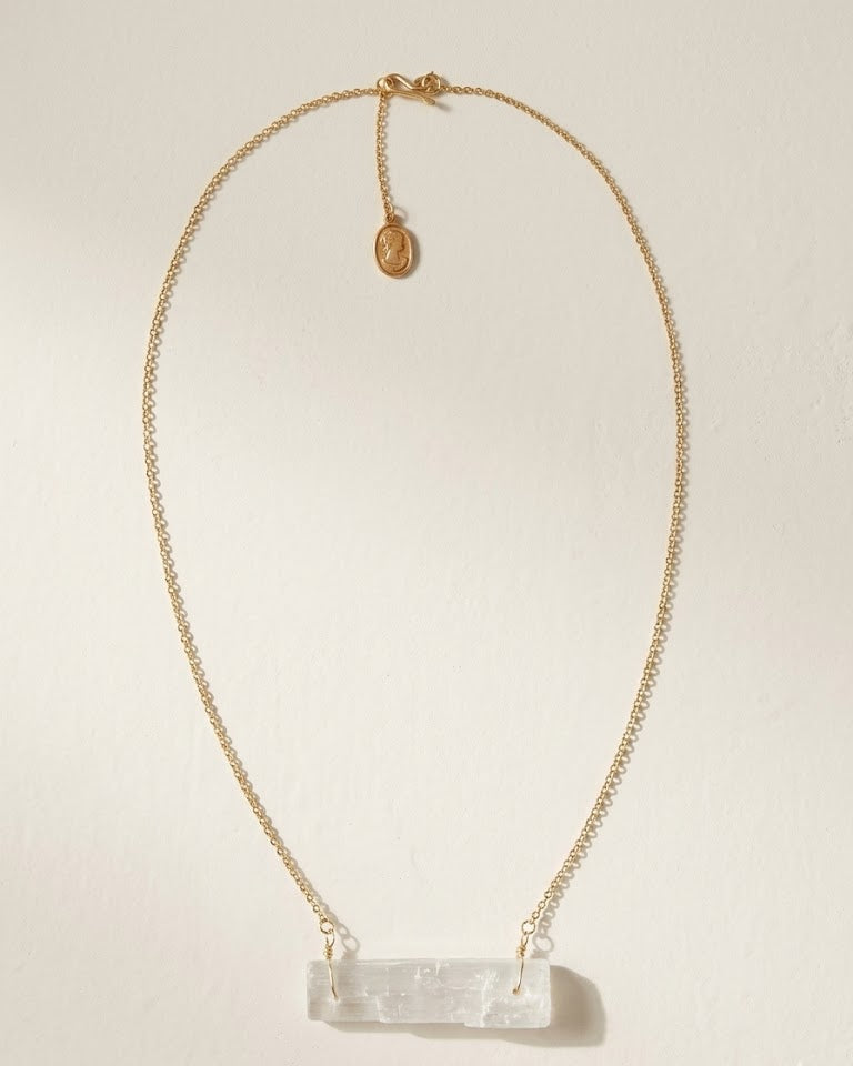 Delicate Selenite Necklace - Ariana Ost 