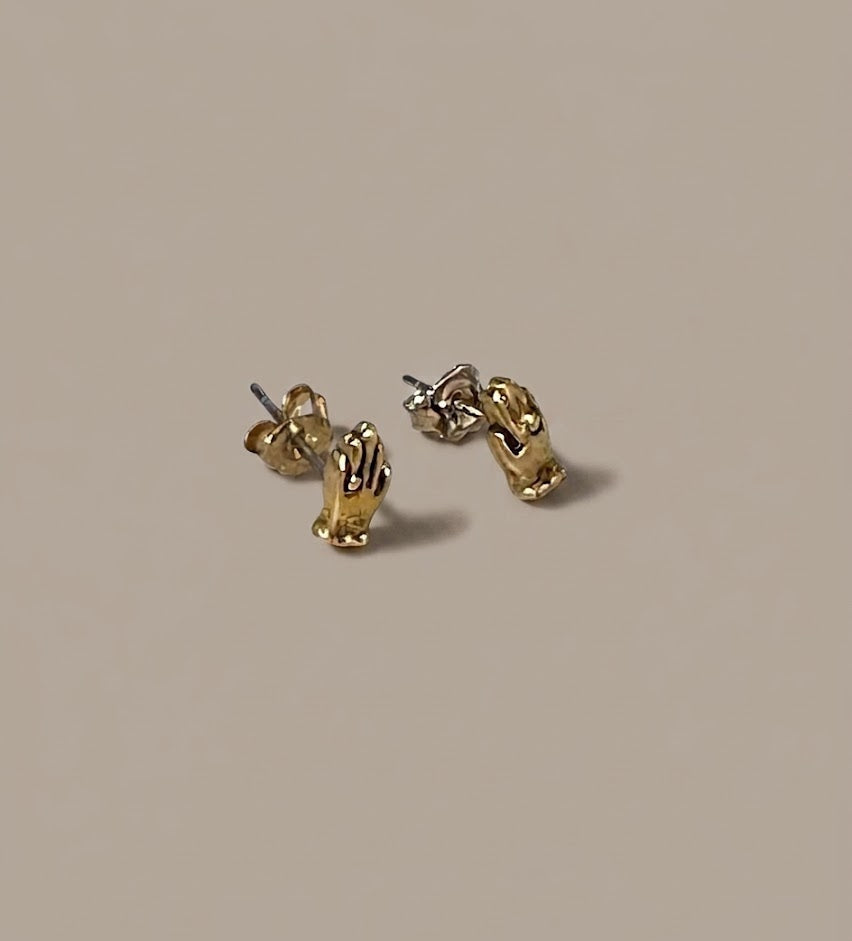 Helping Hand Stud Earrings - Ariana Ost 