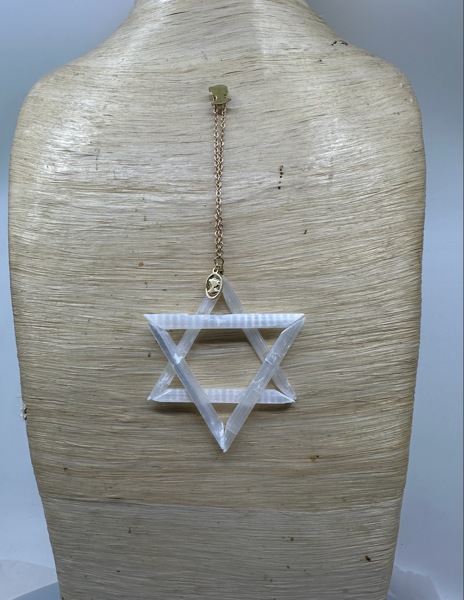 Selenite Jewish Star Ornament - Ariana Ost 