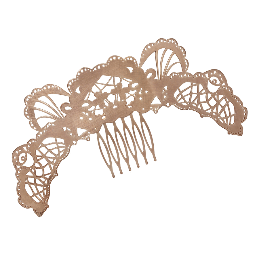 Art Nouveau Statement Curved Hair Comb - Ariana Ost