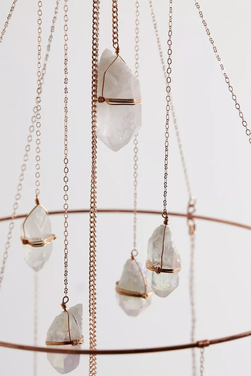 Aura Quartz Healing Crystal Chandelier - Ariana Ost