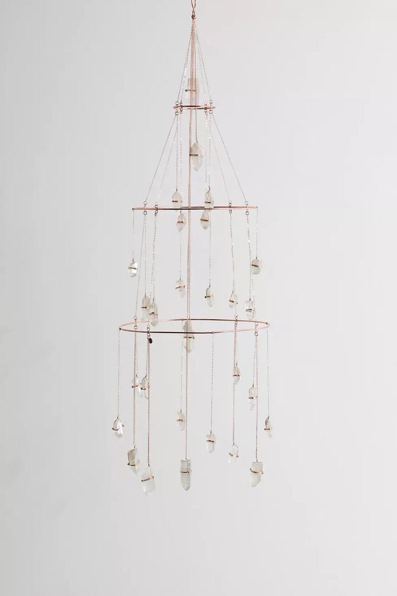 Aura Quartz Healing Crystal Chandelier - Ariana Ost