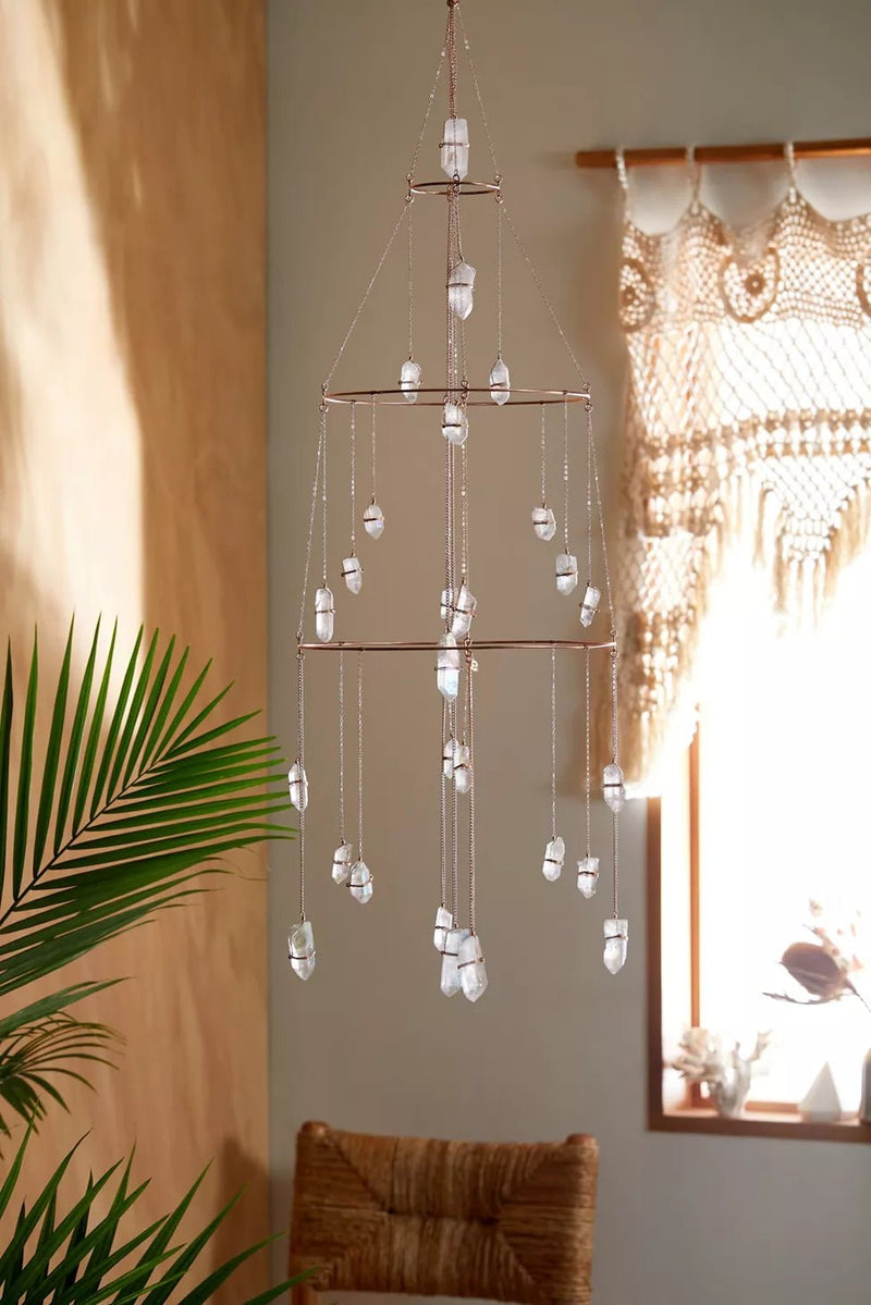 Aura Quartz Healing Crystal Chandelier - Ariana Ost