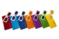 Color visualization glasses set with Clear Quartz Crystal