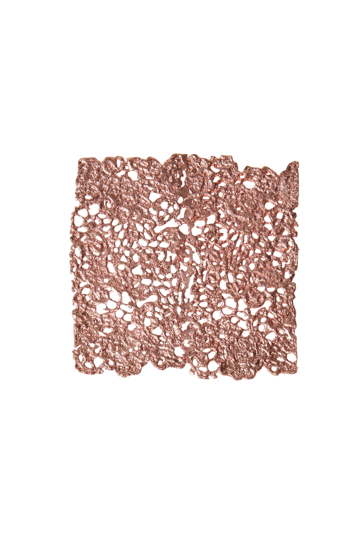 Cast Square Lace Coaster in rose gold - Ariana Ost