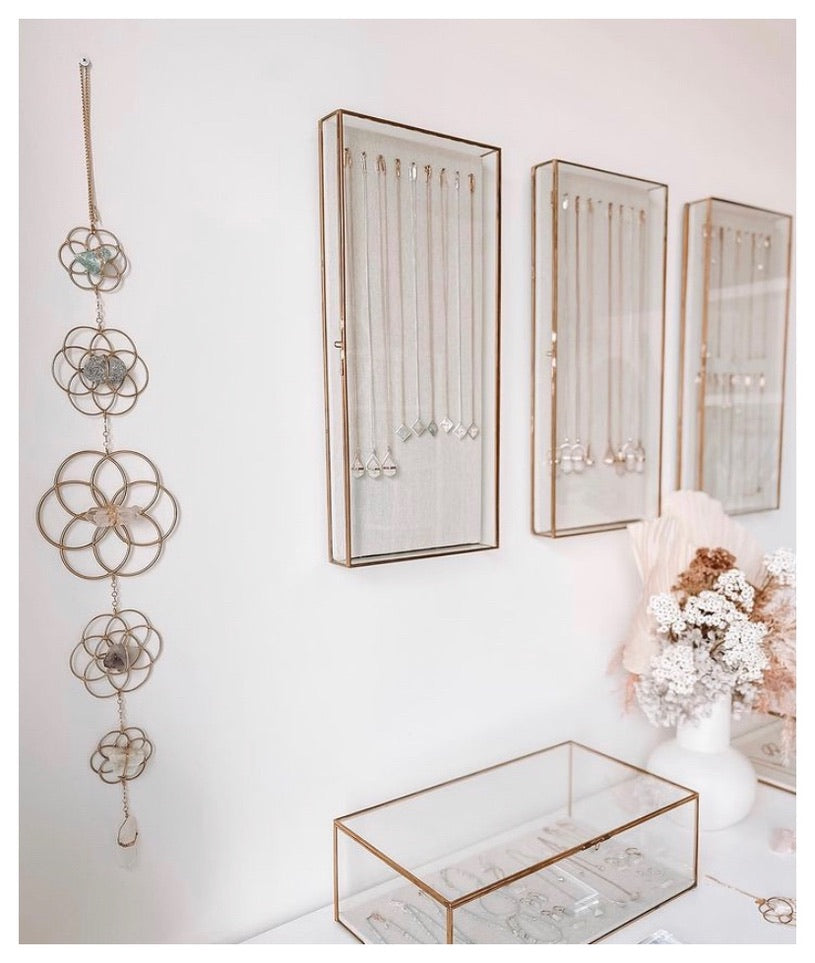 Crystal Grid Flower of Life Wall Hanging - Ariana Ost 