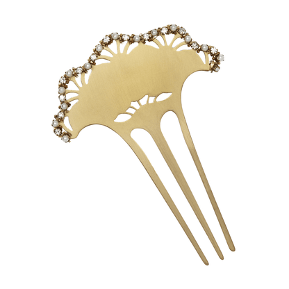 Embellished Scalloped Hair Comb - Ariana Ost