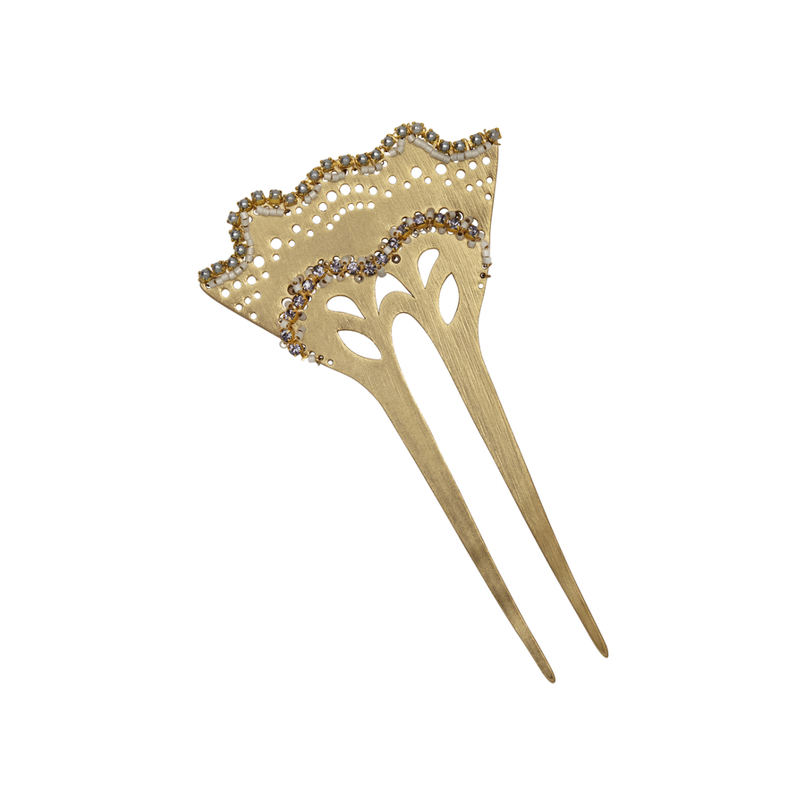 Embellished Statement Hair Comb - Ariana Ost