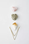 Geometric Wall Mount Interchangeable Crystal Holder - Ariana Ost