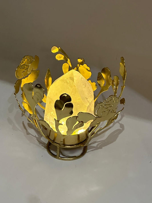 Illuminated Crystal Tealight Candle Holder - Ariana Ost