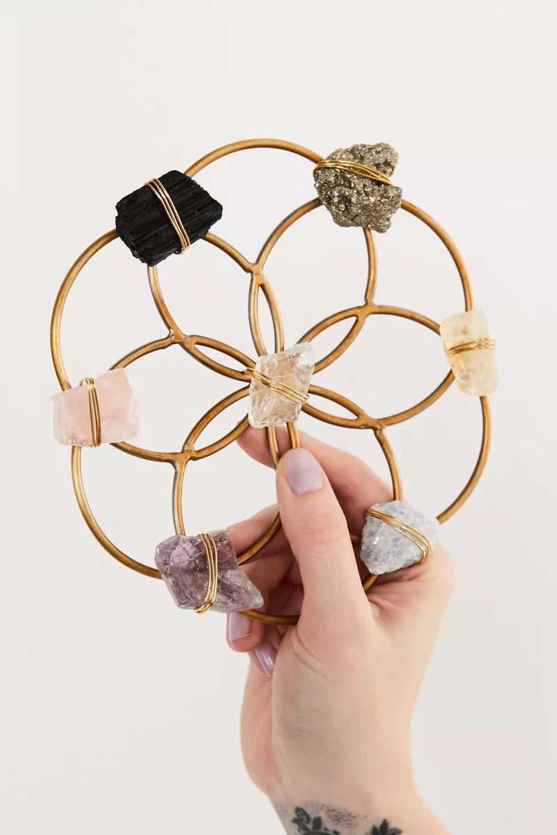 Small Flower of Life Healing Crystal Grid - Ariana Ost