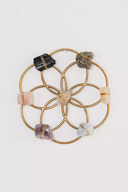 Small Flower of Life Healing Crystal Grid - Ariana Ost