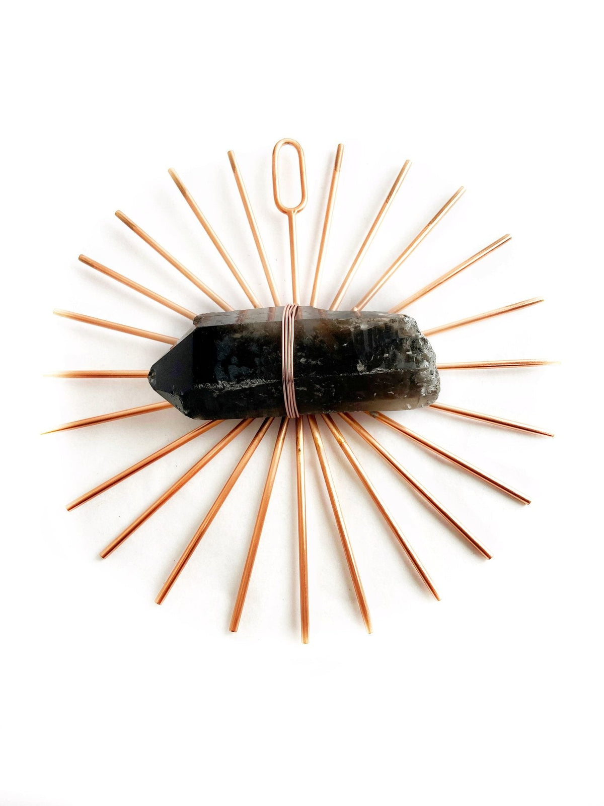 Solitaire Sunburst Crystal Grid - Smoky Quartz - Ariana Ost
