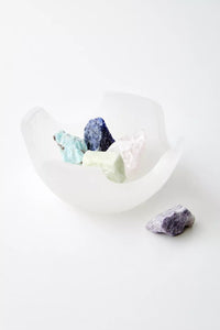 The Prettiest Healing Crystals in Selenite Charging Bowl - Ariana Ost