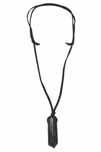 Black Tourmaline Mens Necklace - Ariana Ost